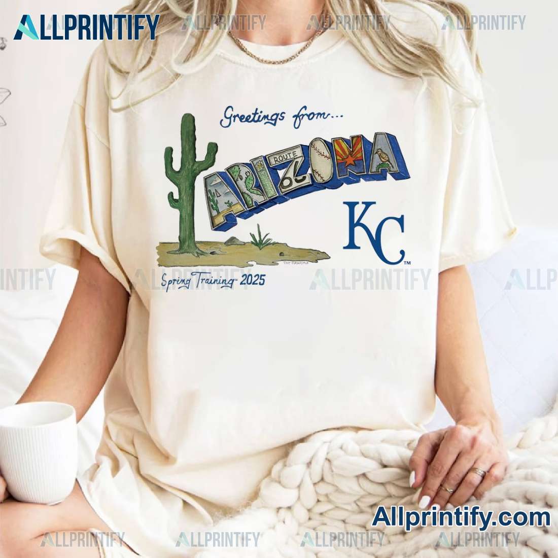 Kansas City Royals Greetings From Arizona Spring Training 2025 Unisex T-shirt OWAjT5d