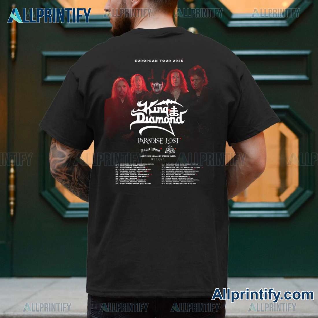 King Diamond European Tour 2025 Unisex T-shirt M8w0Jy2