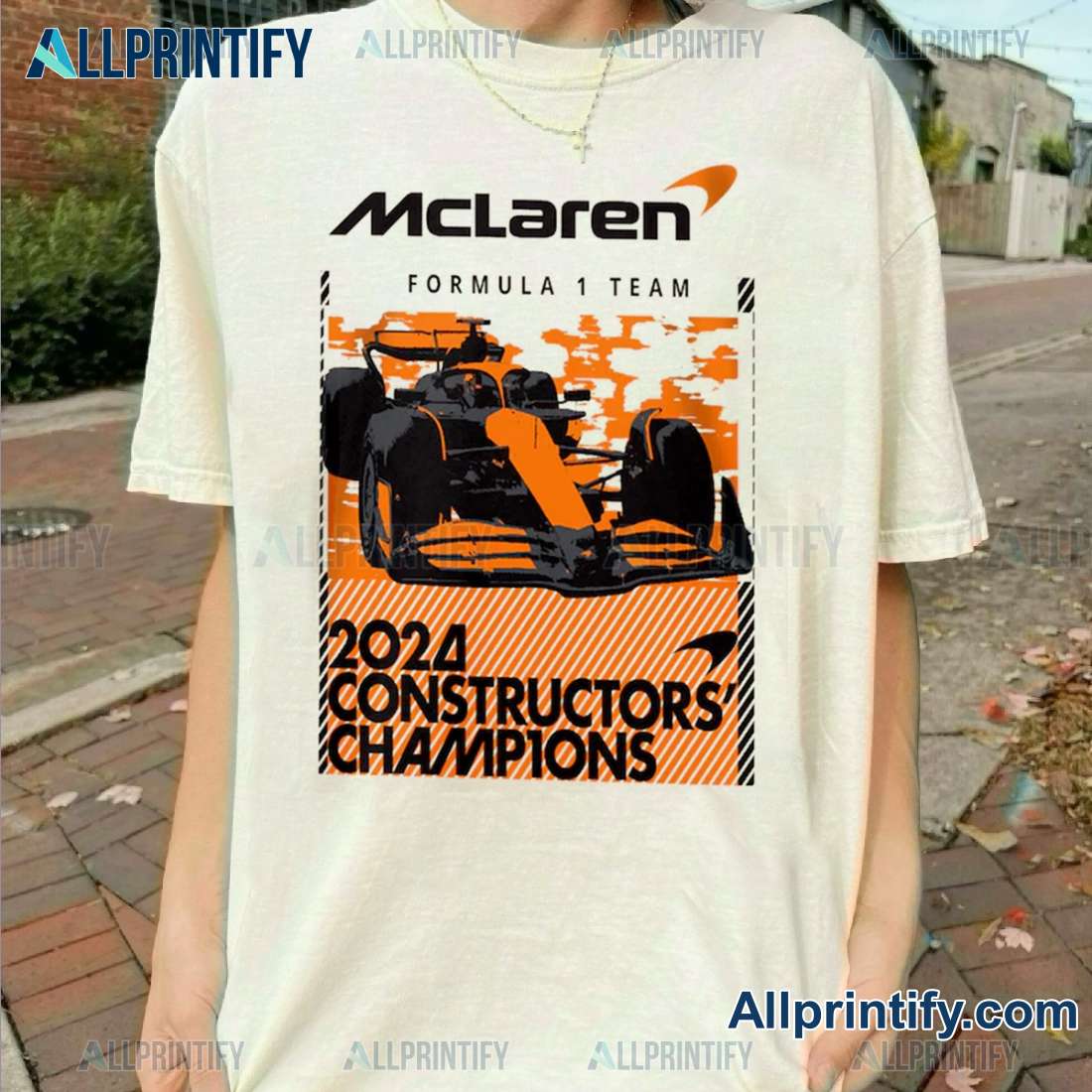 Mclaren F1 Team 2024 Constructors' Cup Champion Unisex T-shirt daOXcSJ