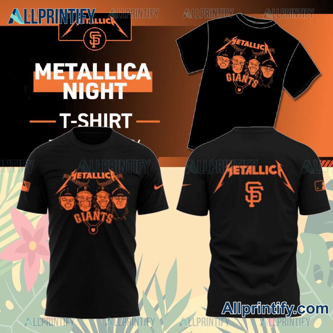 Metallica X San Francisco Giants 2025 Unisex T-shirt 7KsjqVJ