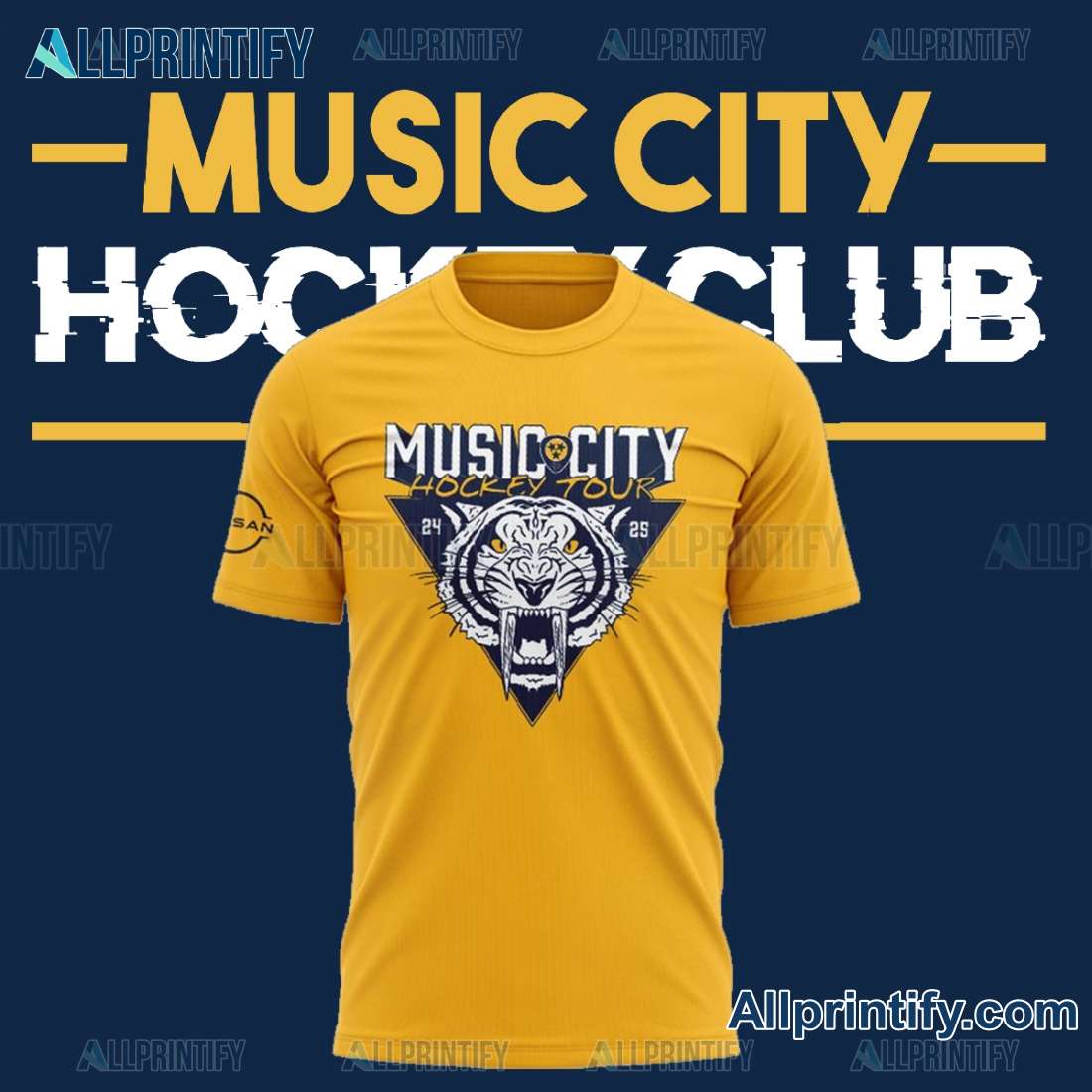 Nashville Predators NHL Music City Hockey Tour Classic Men Shirt-a kgjiCmO