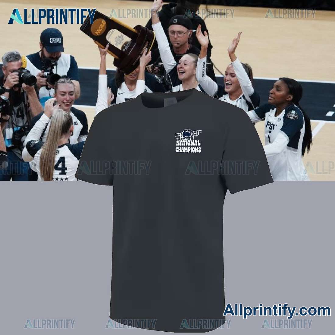 Penn State Nittany Lions 2024 NCAA Women's Volleyball National Champions Classic T-shirt-a Fmis4lY