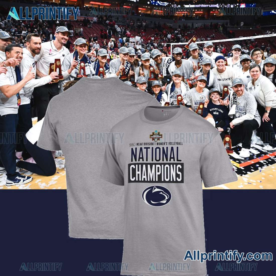 Penn State Nittany Lions Champion 2024 NCAA Unisex T-shirt zW3naDq