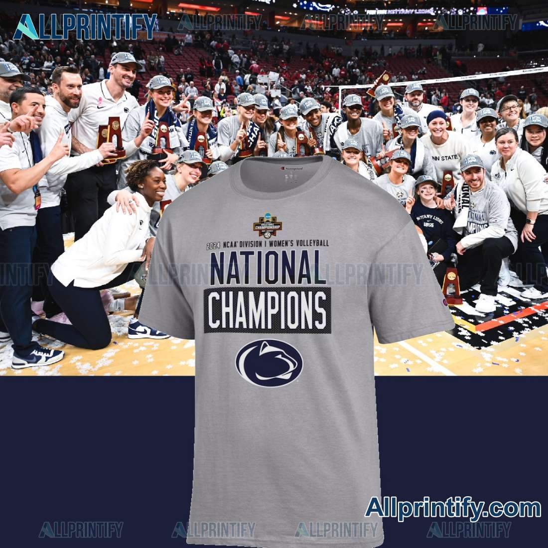 Penn State Nittany Lions Champion 2024 NCAA Unisex T-shirt-a 3Evuj8p