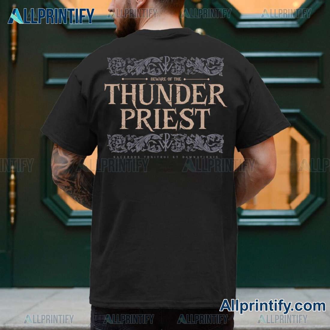 Powerwolf Beware Of The Thunder Priest Classic T-shirt-a krfUvob