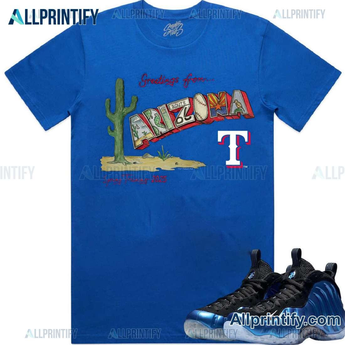 Texas Rangers Greetings From Arizona Spring Training 2025 Unisex T-shirt Xc8sDUQ