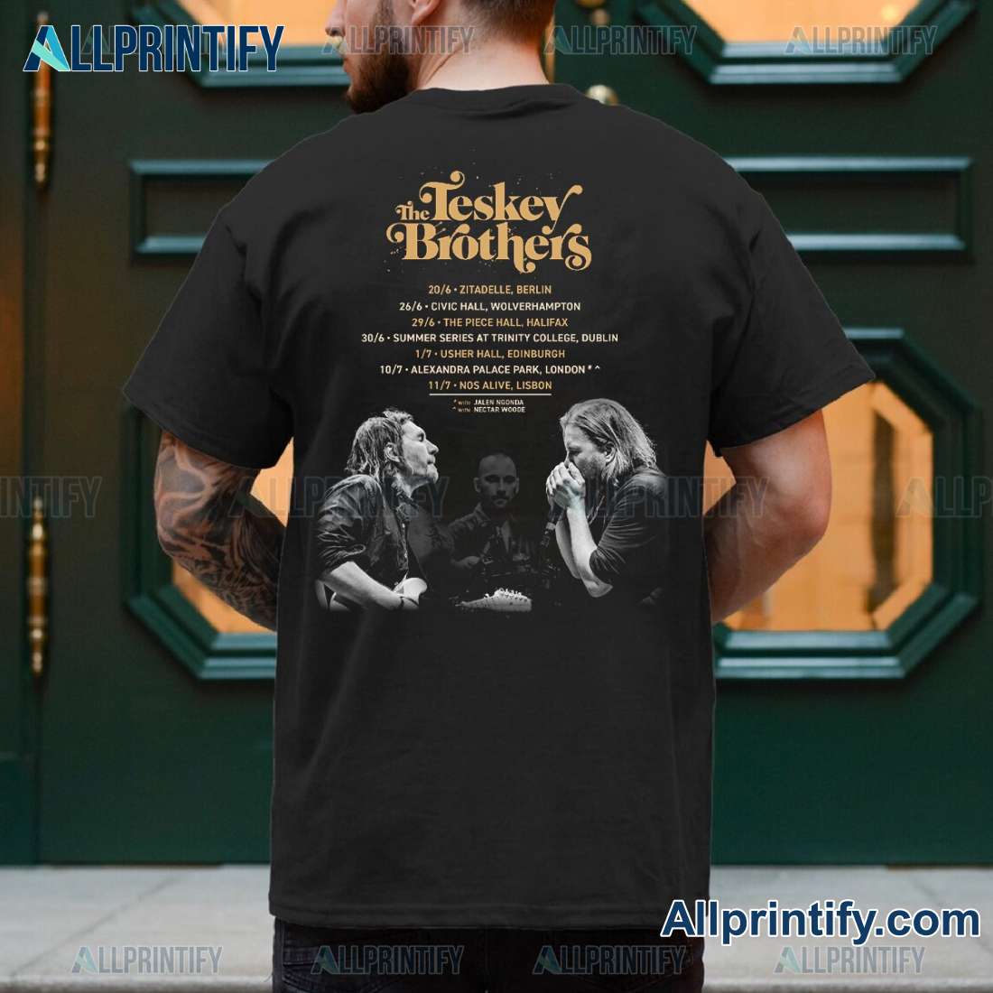 The Teskey Brothers Tour 2025 Dates Unisex T-shirt LlMtzYr