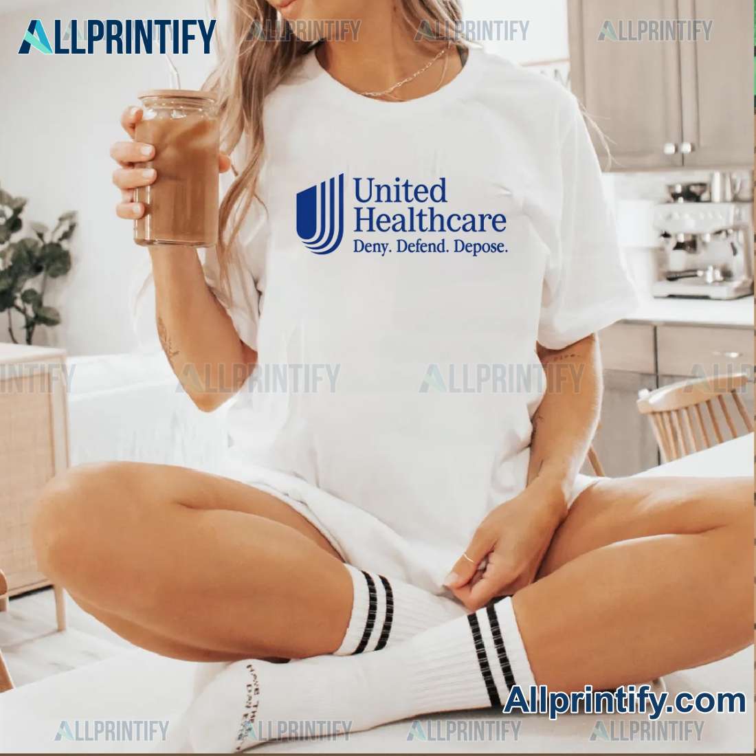 Unitedhealthcare Deny Defend Depose Unisex T-shirt-a 7OfpJxz