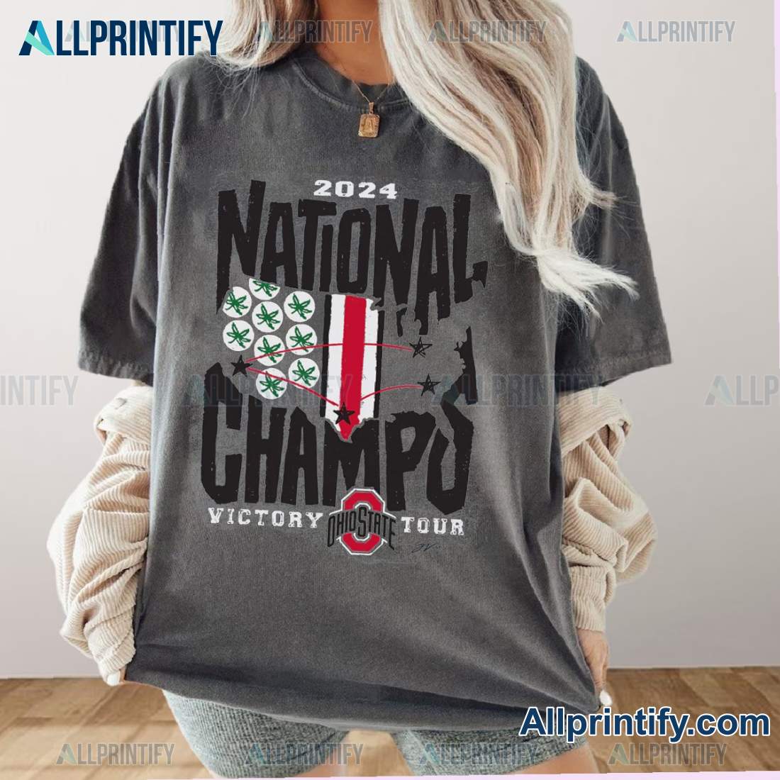 Buckeye Nation Champs Unisex T-shirt HgABcJw