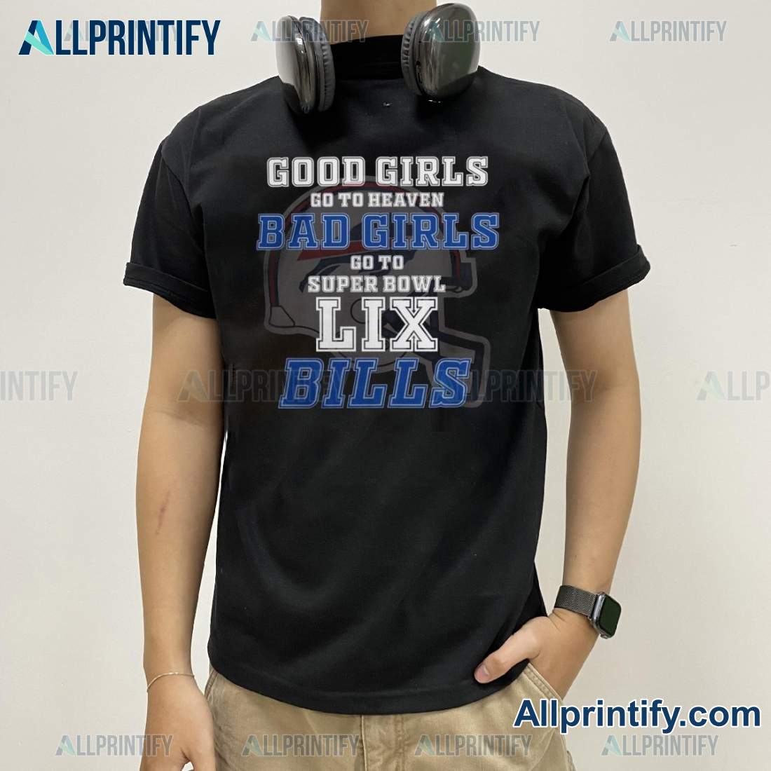 Buffalo Bills Super Bowl Lix Good Girls Go To Super Unisex T-shirt zE2y31Y