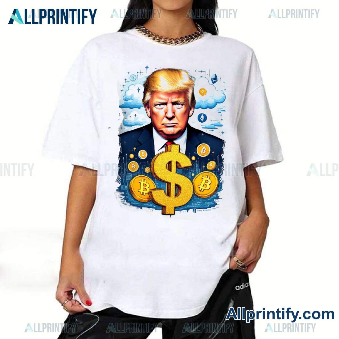 Donald Trump Meme Coin Unisex T-shirt-a aNV7DLS