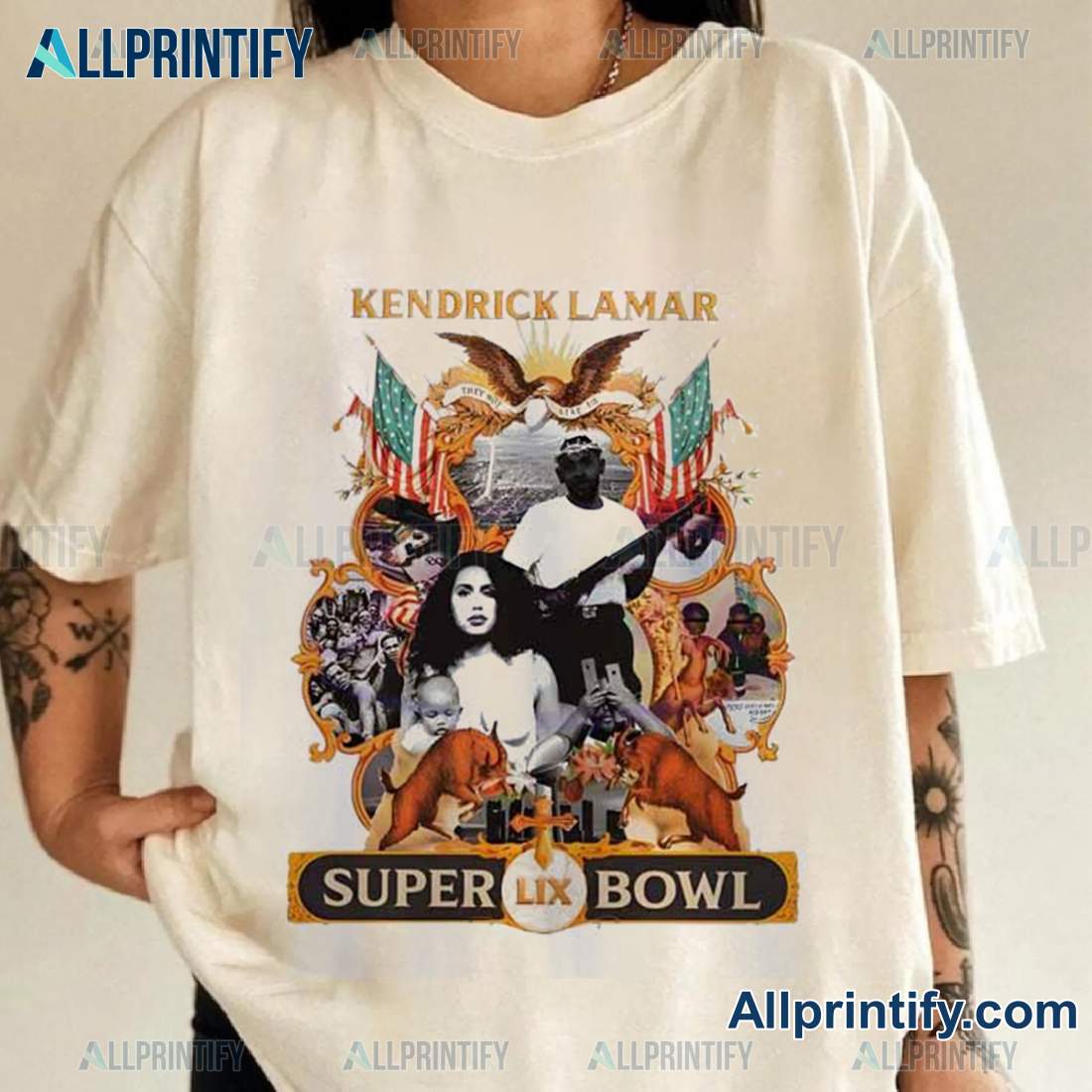 Kendrick Lamar Super Bowl Lix 2025 Unisex T-shirt AOk5jmv