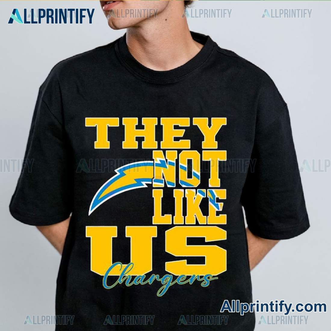 Los Angeles Chargers They Not Like Us Unisex T-shirt WKL5DfZ