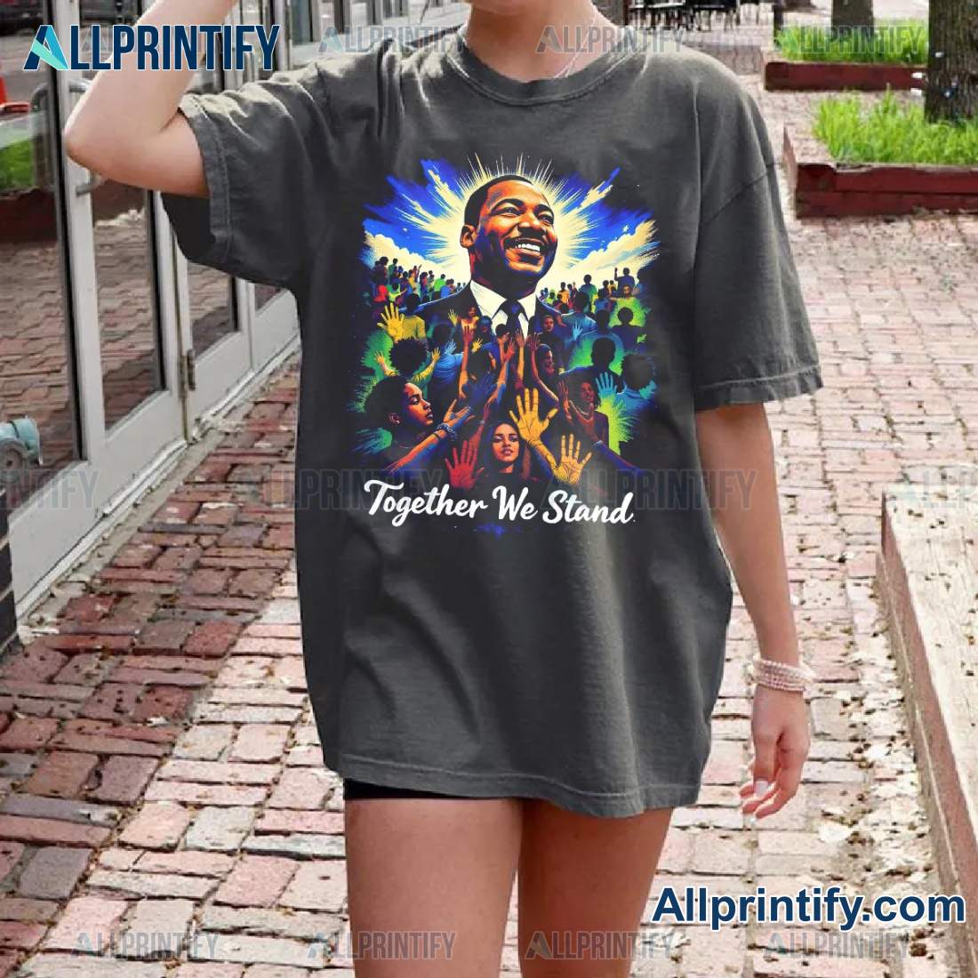 Martin Luther King Day 2025 Together We Stand Unisex T-shirt LwJcGip