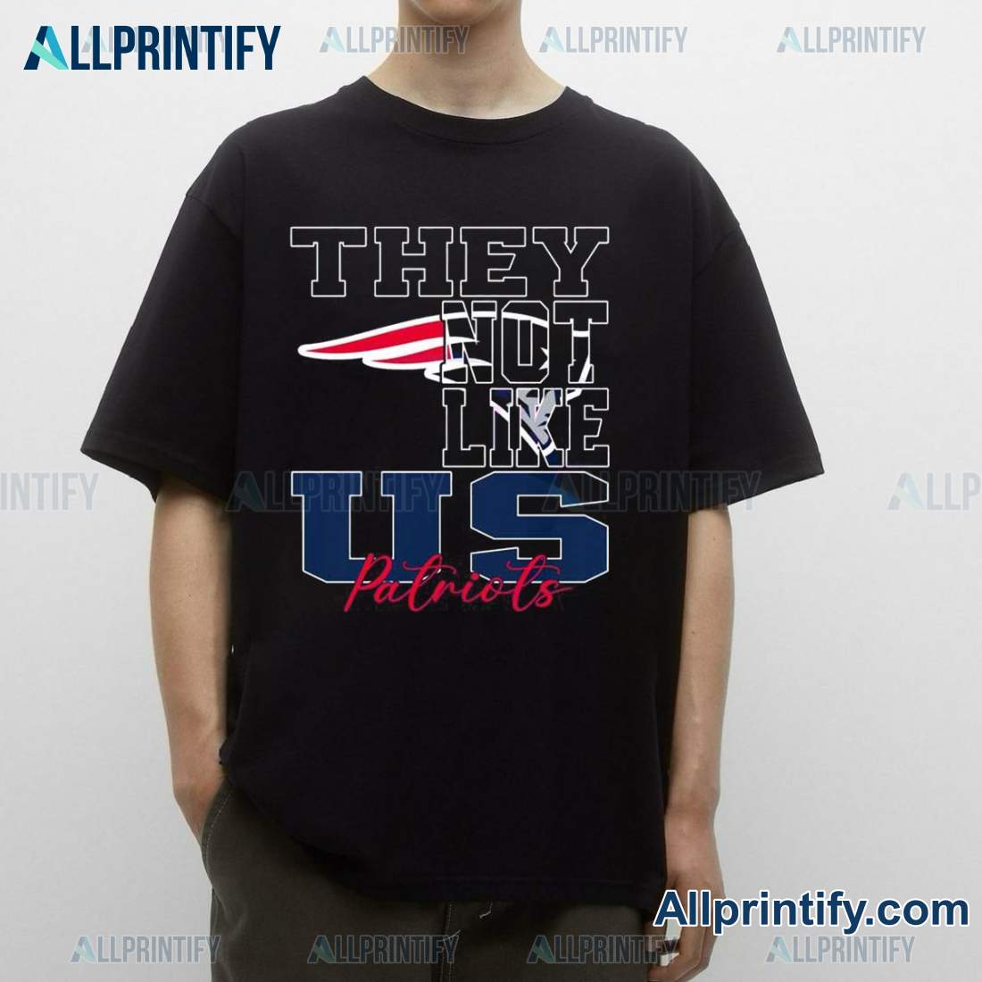 New England Patriots They Not Like Us Unisex T-shirt ju5xhAM