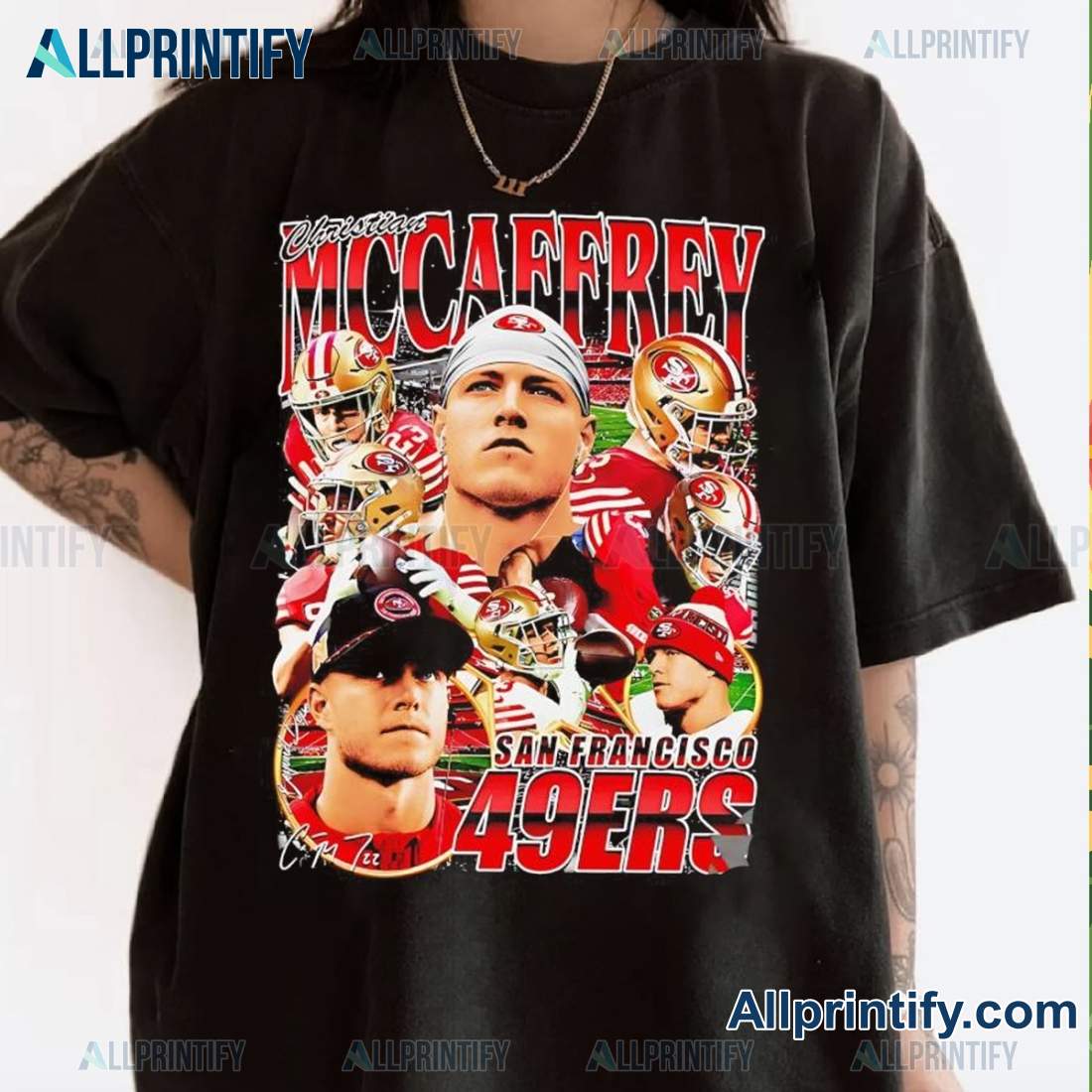 San Francisco 49ers Nfl Christian Mccaffrey Unisex T-shirt-a 49n2mdz