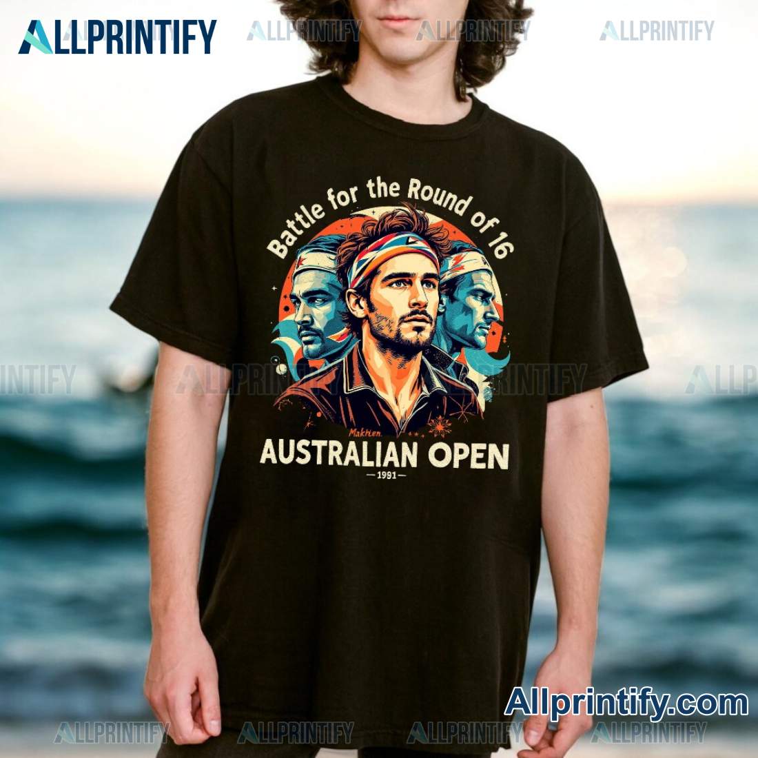 Taylor Fritz 2025 Australian Open Battle For The Round Of 16 Classic Men Shirt JRh3P47