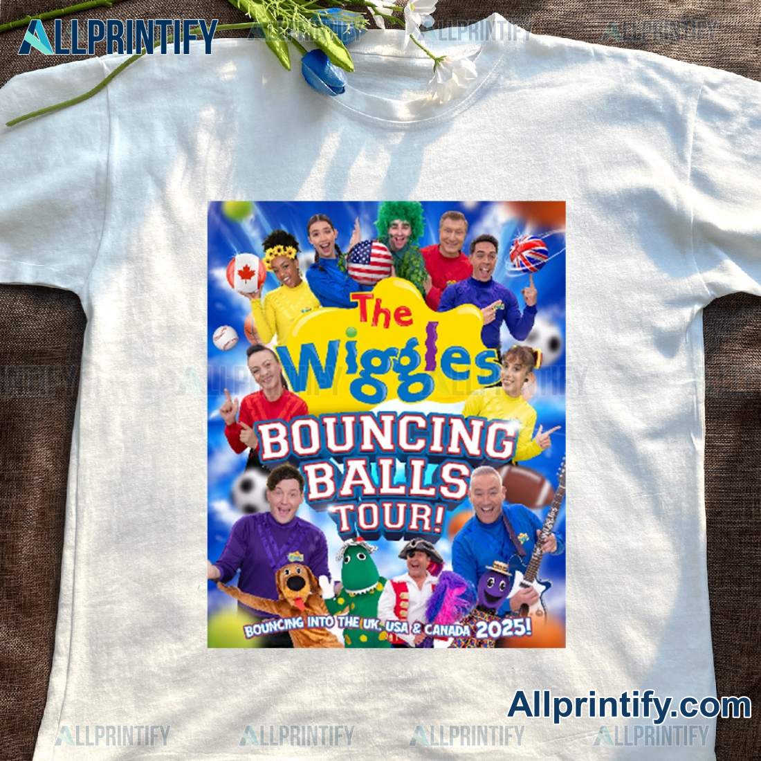 The Wiggles Bouncing Balls Tour 2025 Unisex T-shirt 4eWPLkm