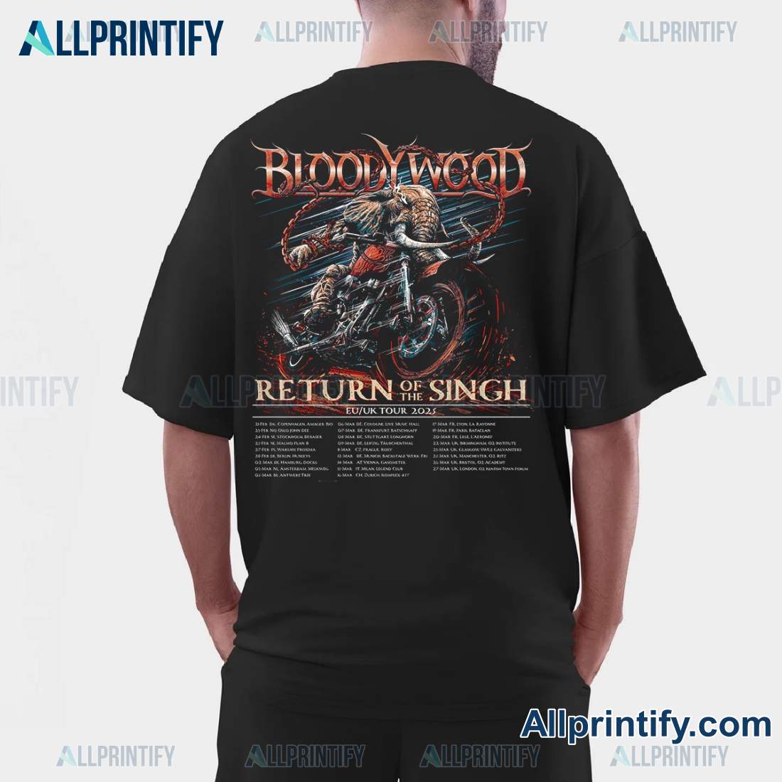 Bloodywood Return Of The Singh Tour 2025 Unisex T-shirt-a on2hzUE