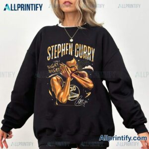 Stephen Curry Night Night Signature T-shirt-b wigsHcP