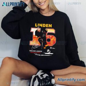 Trevor Linden Vancouver Hockey Throwback Unisex T-shirt-a wkBtcNq