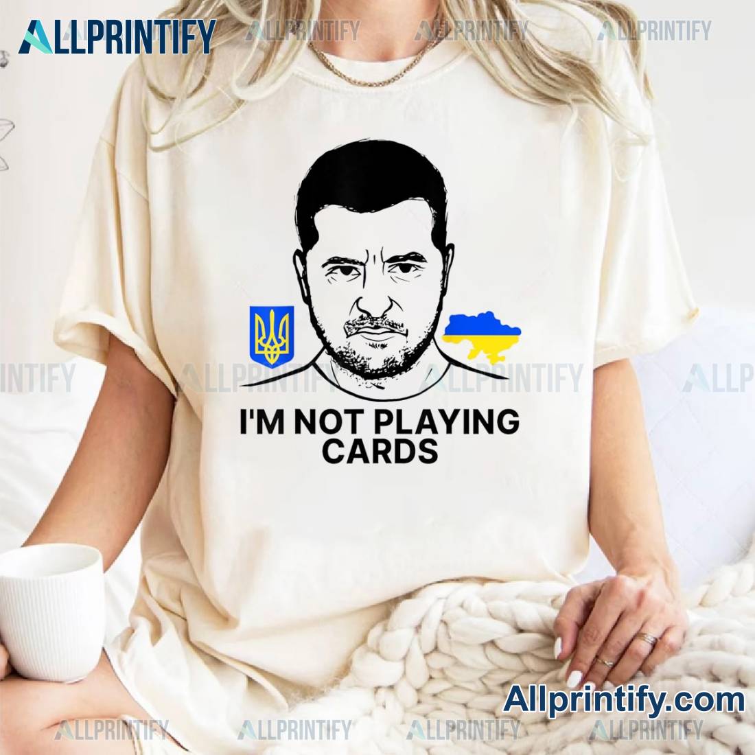 Trump Support Ukraine Im Not Playing Cards T-shirt-a I8TgCY9