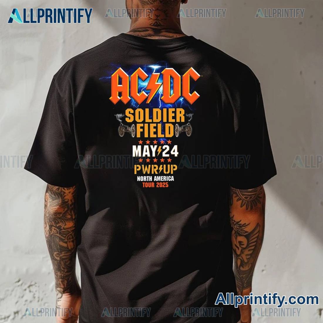 Acdc Soldier Field Chicago Pwr Up Tour 2025 T-shirt-c jyFGoup
