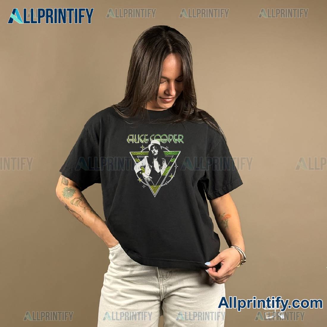 Alice Cooper Welcome To My Nightmare 50th Anniversary Top Hat T-shirt 1bOTzBM