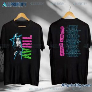 Avril Lavigne Greatest Hits Tour 2025 Date Back T-shirt J62isOu