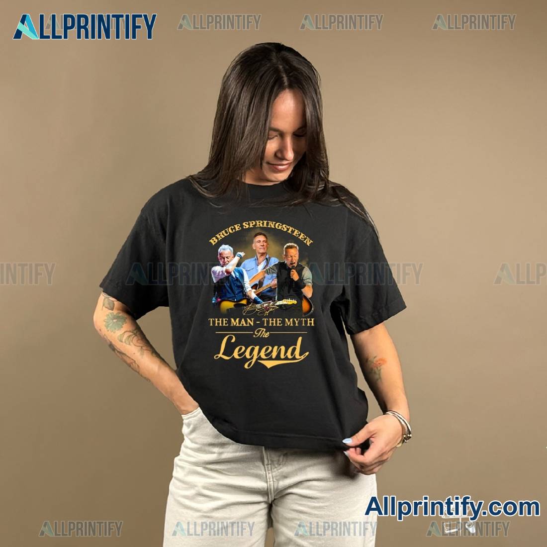 Bruce Springsteen The Man The Myth The Legend Unisex T-shirt Fx4pd2f