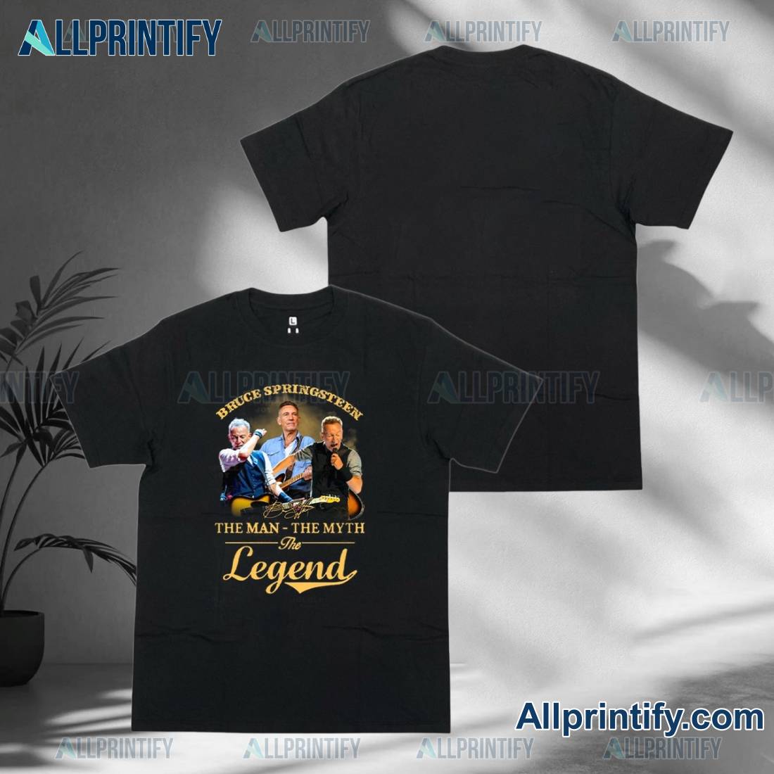 Bruce Springsteen The Man The Myth The Legend Unisex T-shirt-a IO8SBJm