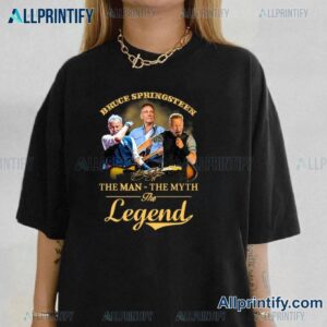 Bruce Springsteen The Man The Myth The Legend Unisex T-shirt-b BL7p8fx