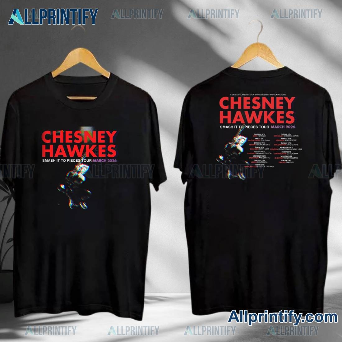 Chesney Hawkes 2026 Smash It To Pieces Uk Tour T-shirt hjRMKzu