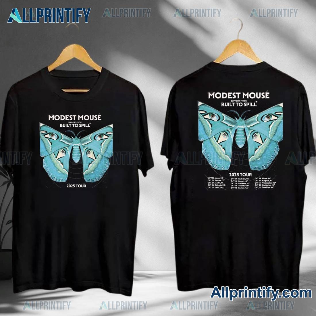 Modest Mouse 2025 Tour With Built To Spill T-shirt mHRBn2g