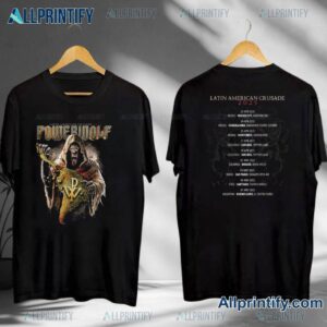 Powerwolf Latin American Crusade 2025 Tour T-shirt U1mrxkc