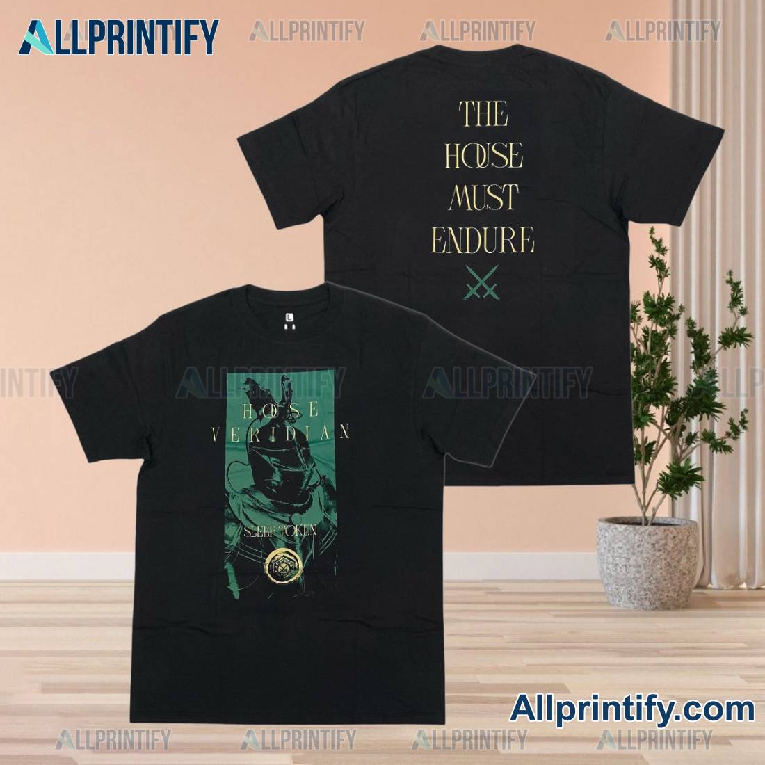 Sleep Token House Veridian The House Must Endure T-shirt L6aNjqf