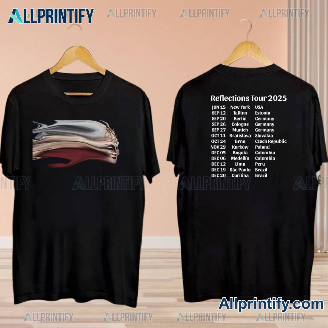 Boris Brejcha Reflections Tour 2025 T-shirt efGrdBn