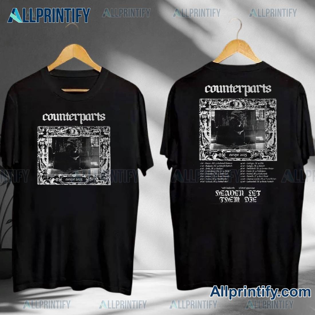 Counterparts Heaven Let Them Die Europe 2025 T-shirt NSpgPGD