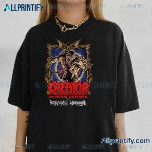 Kreator Demonic Summer 2025 Tour T-shirt-a 5wbd0nm