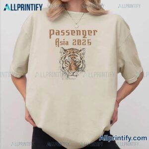 Passenger Reveals Asia 2025 Tour T-shirt-a RwW6HTU