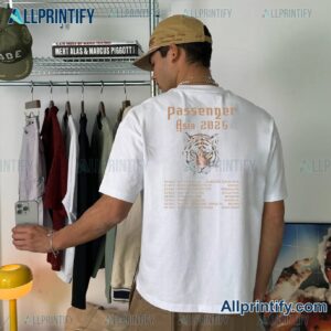 Passenger Reveals Asia 2025 Tour T-shirt-b 9JCMQ4c