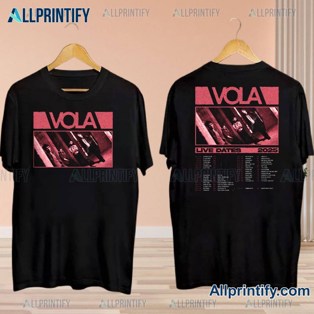 Vola Live Dates 2025 T-shirt YFCpm4H