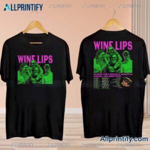 Wine Lips Hungry For A Knuckle Sandwich Canada, Usa 2025 Tour T-shirt DZnpFuj