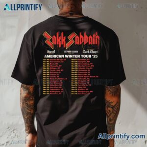 Zakk Sabbath American Winter Tour 2025 T-shirt-b qt5KBw0