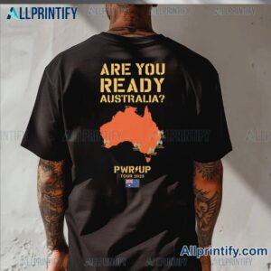 Acdc Are You Ready Pwr Up 2025 Tour Aus Map T-shirt-b fFudDZ0