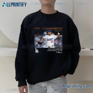 Clayton Kershaw Los Angeles Dodgers 3k Career Strikeouts Micro Moments T-shirt-a q9JlFEU